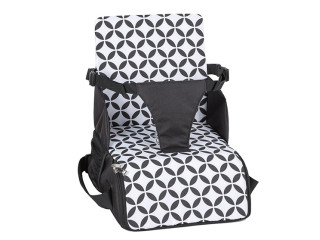 Портативний стілець для годування FreeON Fold and Go Black\white
