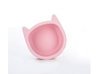 Силіконова миска дитяча  FreeOn Kitty, рожева
