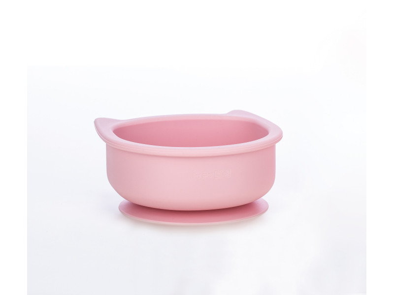 Силіконова миска дитяча  FreeOn Kitty, рожева, Фото 3