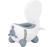 Детский горшок FreeON Plane White-Grey