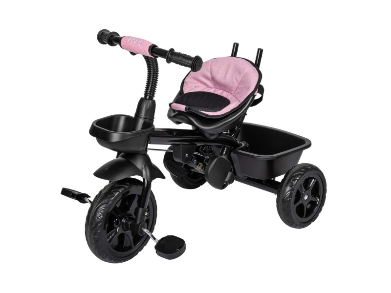 Трехколесный детский велосипед Free2Move Sport Black Pink, Фото 4