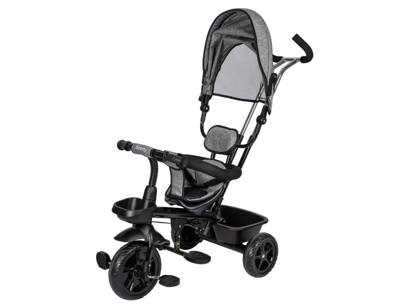 Триколісний дитячий велосипед Free2Move Sport Black Grey, Фото 3