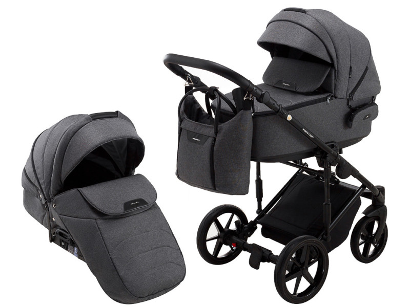 Коляска 2 в 1 Adamex Porto Light Tip TK-57 графіт, Фото 1