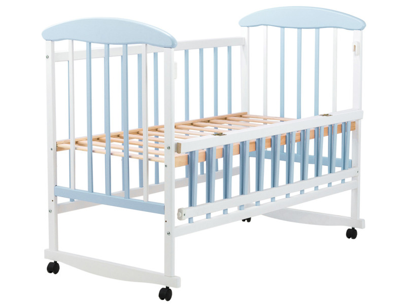 Ліжко Наталка ОБГО відкидний бік вільха біло-блакитна, Фото 3