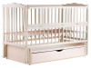 Ліжко Babyroom Веселка DVMYO-3 маятник, ящик, відкидний бік бук слонова кістка, Фото 6