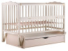 Ліжко Babyroom Веселка DVMYO-3 маятник, ящик, відкидний бік бук слонова кістка, Фото 7