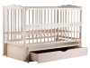 Ліжко Babyroom Веселка DVMYO-3 маятник, ящик, відкидний бік бук слонова кістка, Фото 8