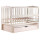 Кровать Babyroom Веселка DVMYO-3 маятник, ящик, откидной бок бук слоновая кость