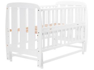 Ліжко Babyroom Кулька SH-02 маятник, відкидний бік бук білий