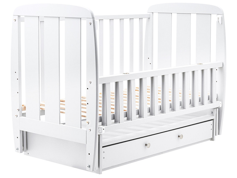 Ліжко Babyroom Кулька SH-03 маятник, ящик, відкидний бік бук білий, Фото 4