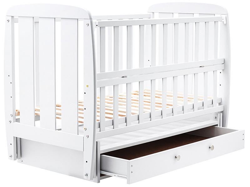 Ліжко Babyroom Кулька SH-03 маятник, ящик, відкидний бік бук білий, Фото 6