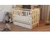 Ліжко Babyroom Кулька SH-03 маятник, ящик, відкидний бік бук слонова кістка, Фото 8
