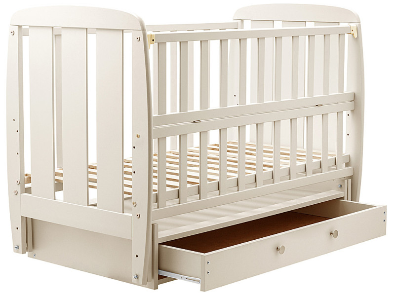 Ліжко Babyroom Кулька SH-03 маятник, ящик, відкидний бік бук слонова кістка, Фото 6