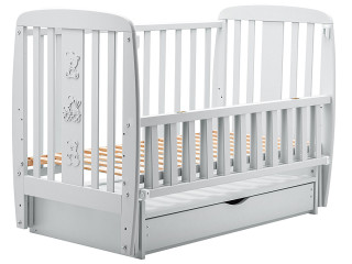 Ліжко Babyroom Друзі DDMYO-3 маятник, ящик, відкидний бік бук сірий