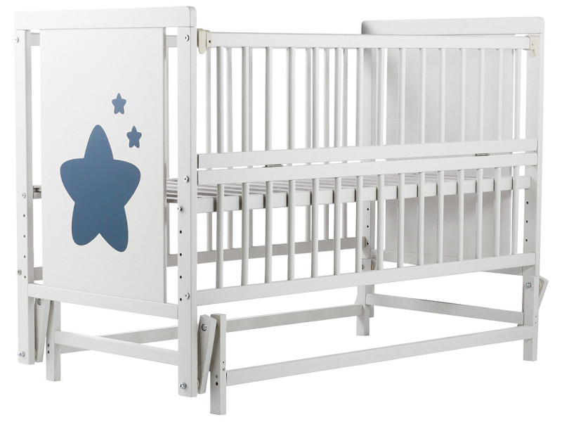 Ліжко Babyroom Зірочка Z-02 маятник, відкидний бік бук білий, Фото 4