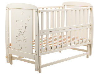 Ліжко Babyroom Умка DUMO-02 маятник, відкидний бік бук слонова кістка