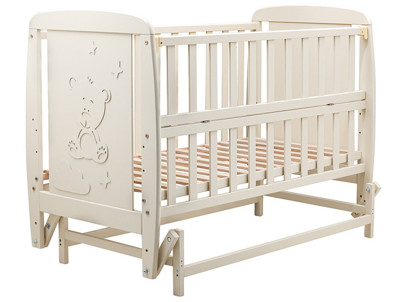 Ліжко Babyroom Умка DUMO-02 маятник, відкидний бік бук слонова кістка, Фото 4