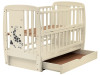 Ліжко Babyroom Жирафік DJMYO-3 маятник, ящик, відкидний бік бук слонова кістка, Фото 7