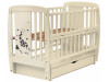 Ліжко Babyroom Жирафік DJMYO-3 маятник, ящик, відкидний бік бук слонова кістка, Фото 9