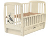 Ліжко Babyroom Жирафік DJMYO-3 маятник, ящик, відкидний бік бук слонова кістка, Фото 6