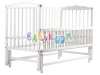 Кровать Babyroom Веселка DVMO-2 маятник, откидной бок бук белый, Фото 6