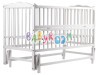 Кровать Babyroom Веселка DVMO-2 маятник, откидной бок бук белый, Фото 7