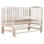 Кровать Babyroom Веселка DVMO-2 маятник, откидной бок бук слоновая кость