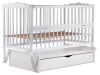 Ліжко Babyroom Веселка DVMYO-3 маятник, ящик, відкидний бік бук білий, Фото 7