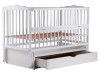 Ліжко Babyroom Веселка DVMYO-3 маятник, ящик, відкидний бік бук білий, Фото 8
