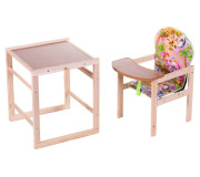 Стільчик-трансформер Наталка Зайчик-01 економ рожевий (вовк на островах)