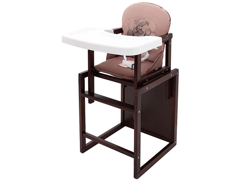 Стільчик-трансформер Babyroom Вінні-220 тонований капучино / шоколад (ведмедик з будильником), Фото 3