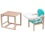 Стульчик-трансформер Babyroom Пони-230 eko бирюзовый / белый