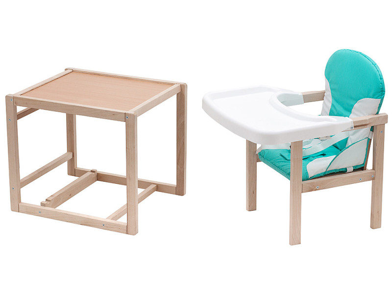 Стільчик-трансформер Babyroom Поні-230 eko бірюзовий / білий, Фото 1