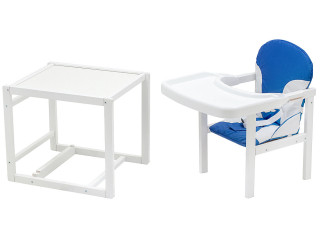 Стільчик-трансформер Babyroom Поні-240 білий синій / білий