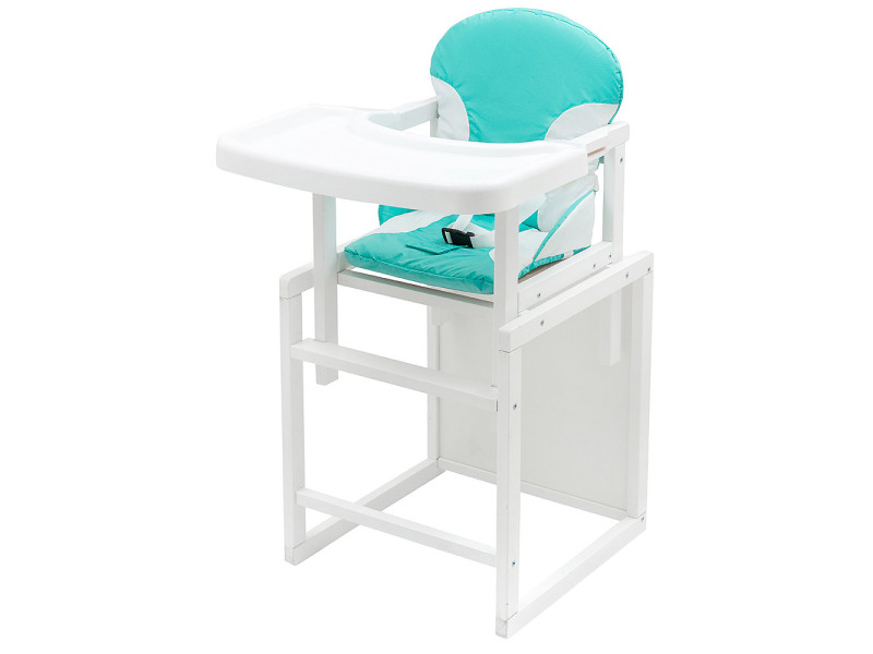 Стульчик-трансформер Babyroom Пони-240 белый бирюзовый / белый, Фото 3
