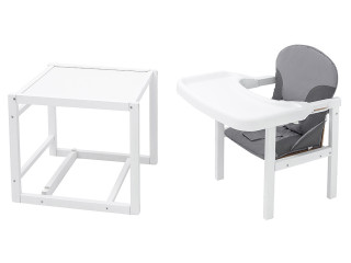 Стільчик-трансформер Babyroom Поні-240 білий сірий / графіт