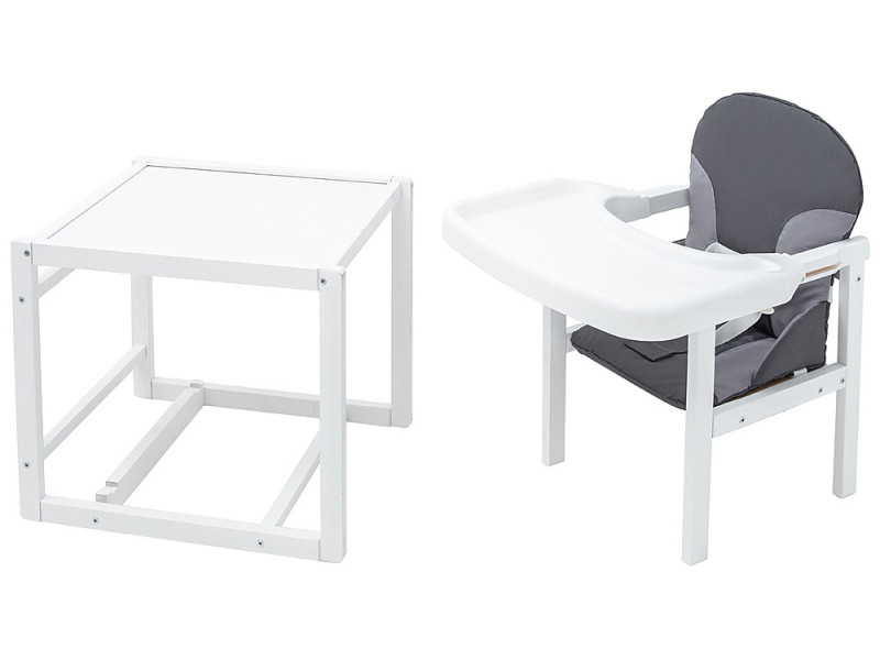 Стульчик-трансформер Babyroom Пони-240 белый графит / серый, Фото 1
