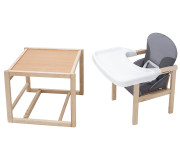 Стільчик-трансформер Babyroom Поні-230 eko сірий / графіт