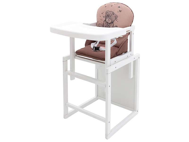 Стульчик-трансформер Babyroom Винни-240 белый капучино / шоколад (мишка с сердцем), Фото 3