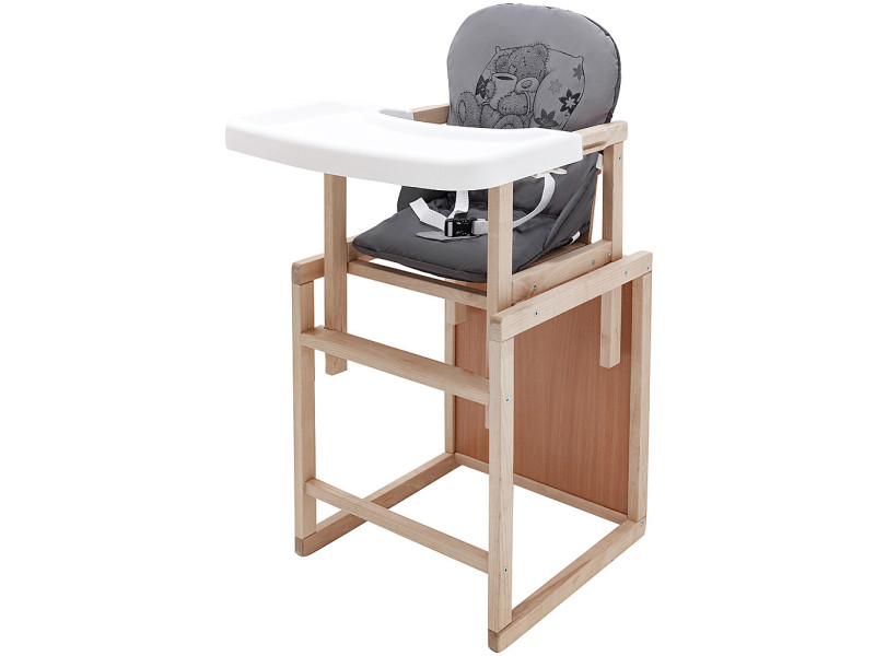 Стільчик-трансформер Babyroom Вінні-230 eko сірий / графіт (ведмедик з чашкою), Фото 3