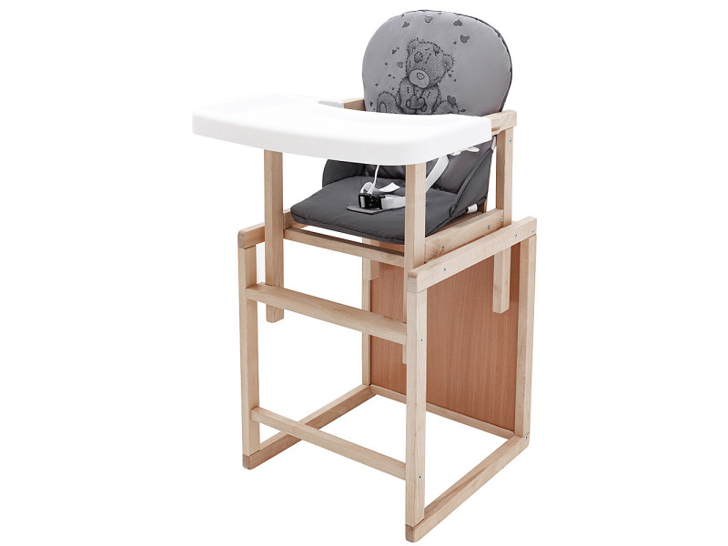 Стільчик-трансформер Babyroom Вінні-230 eko сірий / графіт (ведмедик з серцем), Фото 3
