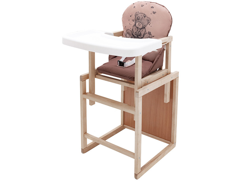Стільчик-трансформер Babyroom Вінні-230 eko капучино / шоколад (ведмедик з серцем), Фото 3