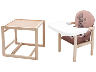 Стільчик-трансформер Babyroom Вінні-230 eko капучино / шоколад (ведмедик і зірка)