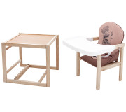 Стульчик-трансформер Babyroom Винни-230 eko капучино / шоколад (мишка и звезда)