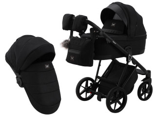 Коляска 2 в 1 Adamex Gallo Thermo GA-12 black diamond
