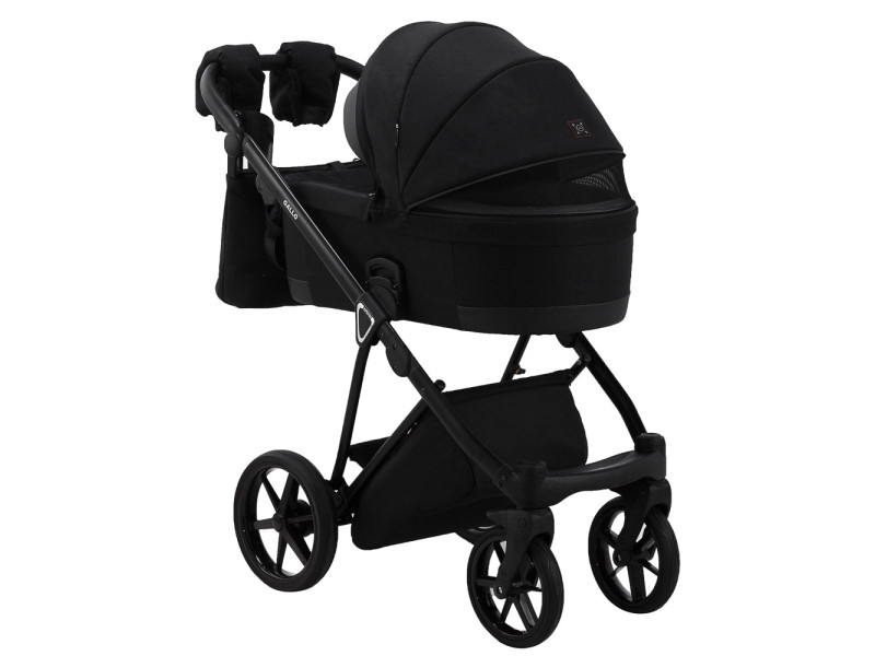 Коляска 2 в 1 Adamex Gallo Thermo GA-12 black diamond, Фото 7