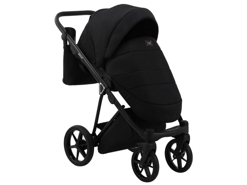 Коляска 2 в 1 Adamex Gallo Thermo GA-12 black diamond, Фото 9