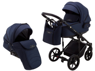 Коляска 2 в 1 Adamex Porto Light Tip TK-12 темно-синій