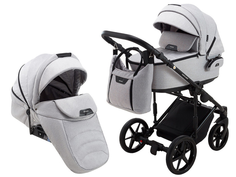 Коляска 2 в 1 Adamex Porto Light Tip TK-1 светло-серый, Фото 1