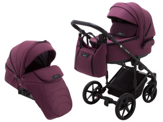 Коляска 2 в 1 Adamex Porto Light Tip TK-80 бордовий